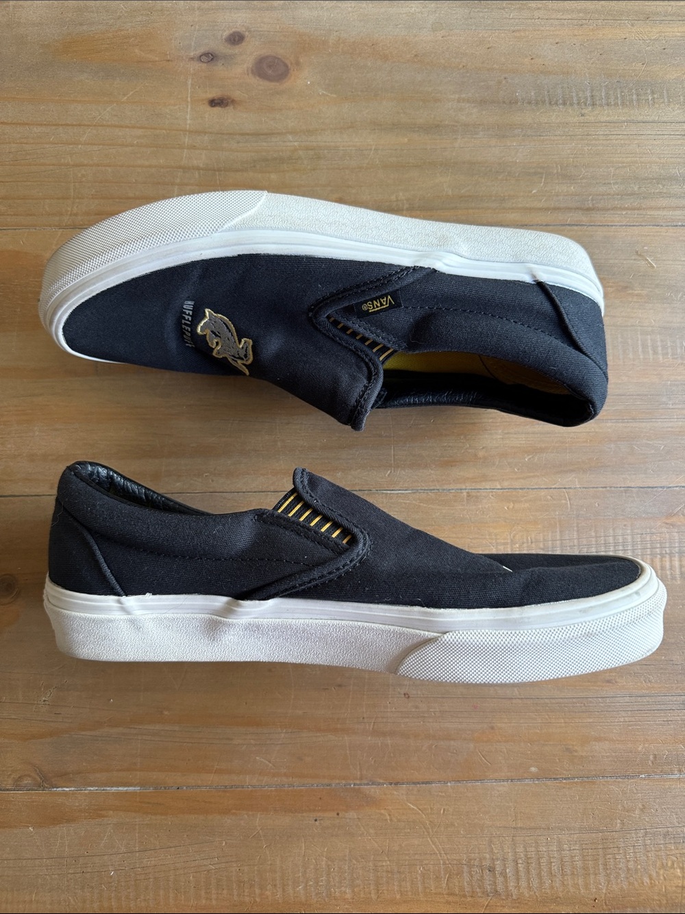 Harry Potter Hufflepuff Slip-On Vans